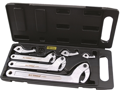 Picture of 3 Piece Hook Wrench Set With Spare Hooks And Pins