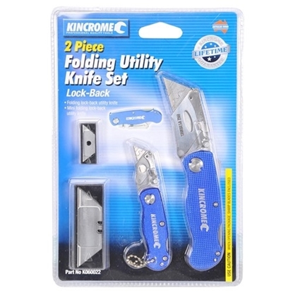 Picture of Folding Utility Knife Set 2 Piece Lock-Back