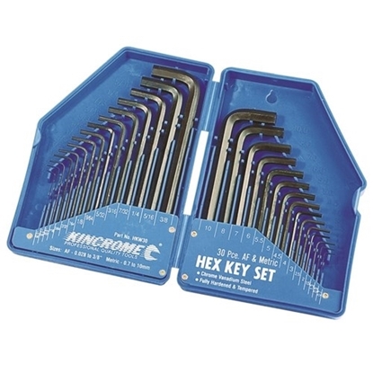 Picture of Hex Key Wrench Set 30 Piece Imperial & Metric