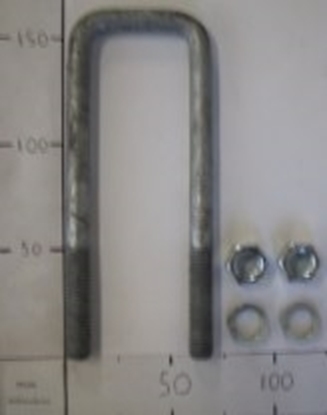 Picture of 150x45x12MM SQ U-BOLT GALVANISED